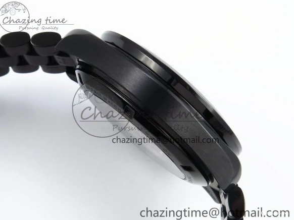 0128 Speedmaster Black Benom PVD Moon RMF Best Edition on PVD Bracelet Lemania HW WrinkleFree 7727